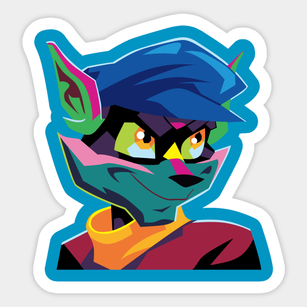 Sly Cooper PoP Sticker by sullyink